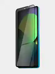 Черный стекло для Xiaomi Poco X5 Pro 5G защитное BROSCORP с рамкой олеофобным покрытием антишпион