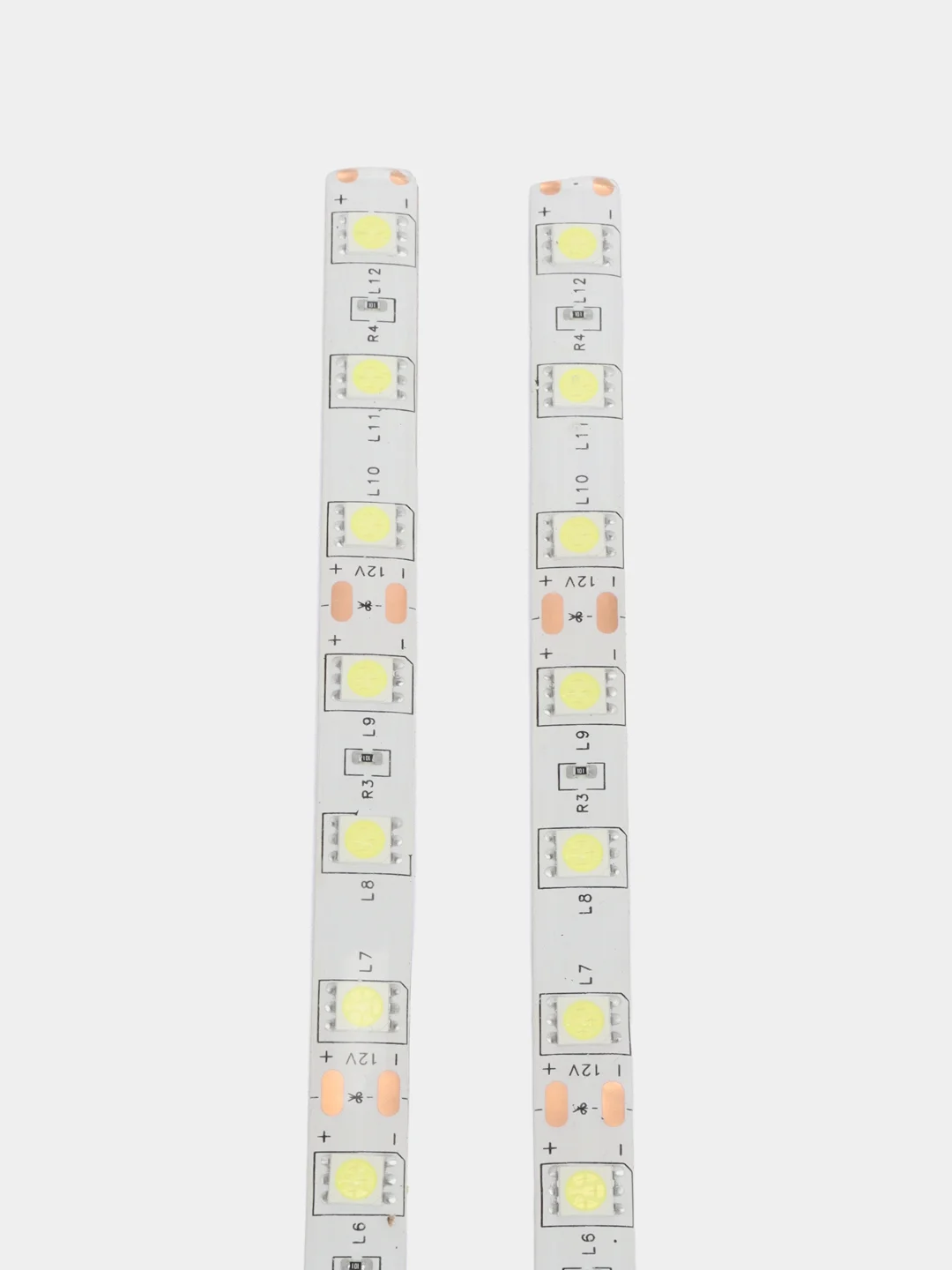 Ленты светодиодные 12В, 60 см., 36 LED, SMD 5050, белый свет, комплект 2 шт