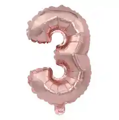 Розовый воздушный шар цифра 1,2,3.4.5,6,7,8,9,0