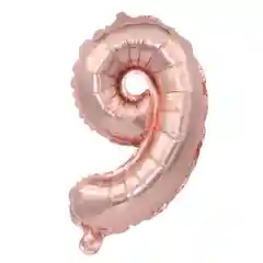 Розовый воздушный шар цифра 1,2,3.4.5,6,7,8,9,0