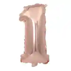 Розовый воздушный шар цифра 1,2,3.4.5,6,7,8,9,0