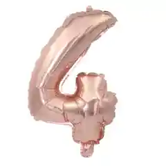 Розовый воздушный шар цифра 1,2,3.4.5,6,7,8,9,0