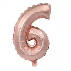 Розовый воздушный шар цифра 1,2,3.4.5,6,7,8,9,0