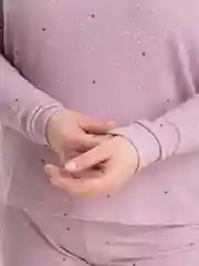 Розовый пижама костюм домашний с брюками из кашемира
