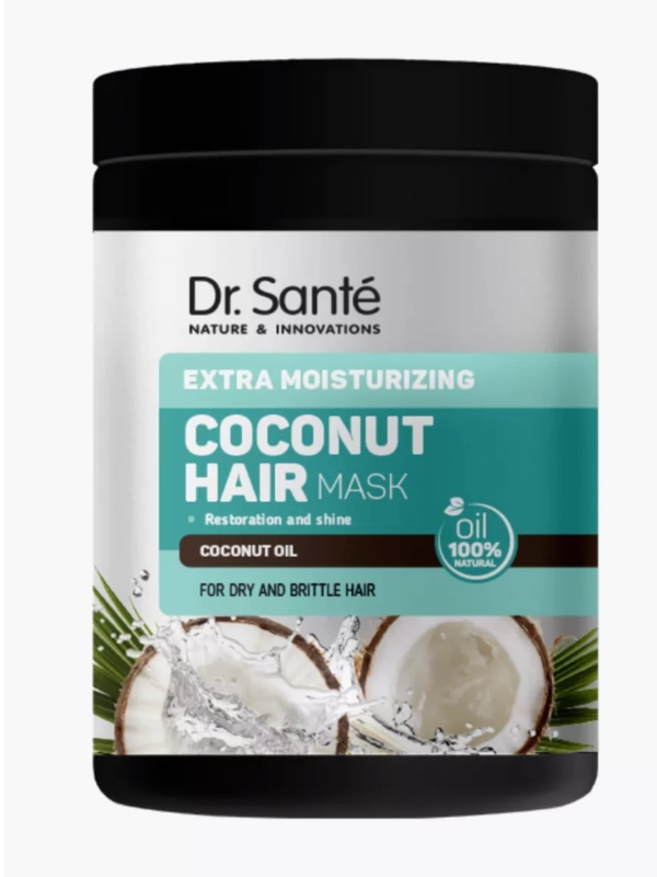 Dr.Sante Coconut Hair Маска для сухих ломких волос Экстраувлажнение с маслом КОКОСА,1000мл