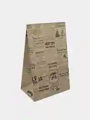 Крафт пакет упаковочный "Газета"