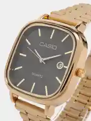 Золотистый хаки часы мужские Casio