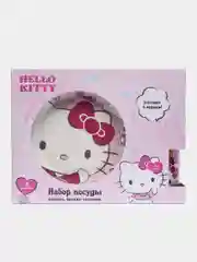 Набор посуды Hello Kitty в подарочной упаковке, 3 предмета, фарфор