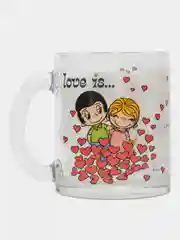 Кружка Love is..., День Святого Валентина, в подарочной упаковке, 320 мл, стекло