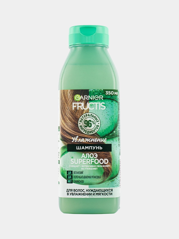 Garnier Fructis шампунь "Алоэ Superfood Увлажнение", 350 мл