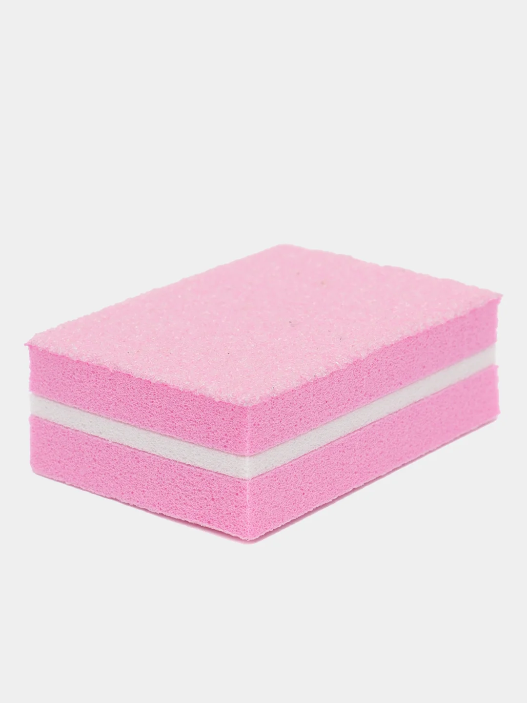 Розовый баф мини для ногтей, маникюра, 100/180, 10 шт