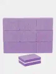 Фиолетовый баф мини для ногтей, маникюра, 100/180, 10 шт