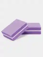 Фиолетовый баф мини для ногтей, маникюра, 100/180, 10 шт