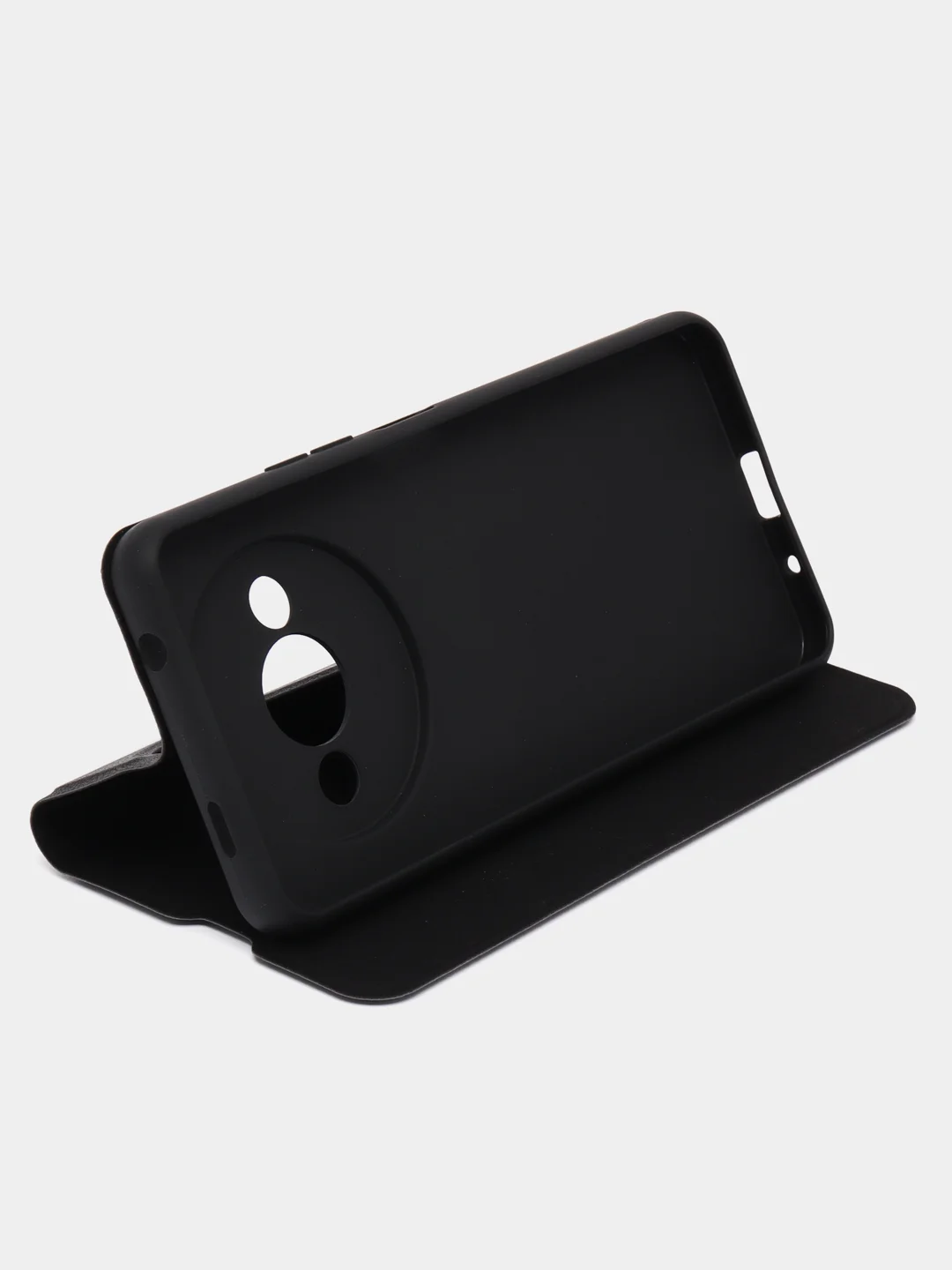 Чехол-книжка Krutoff Magnet Book для Xiaomi Redmi A3/Poco C61 черный