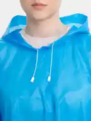 Розовый дождевик-пончо