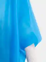 Розовый дождевик-пончо