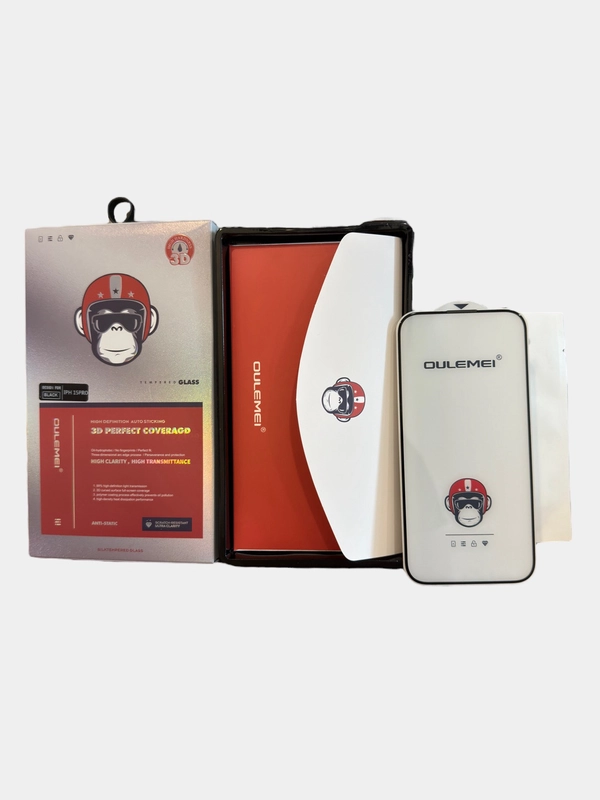 Защитное стекло Premium 3D Oulemei iPhone 13/Pro/ProMax, 14Pro/14ProMax, 15Pro/15Plus