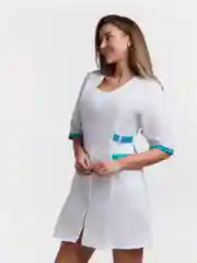 Халат медицинский "Луиза", женский, белый, на молнии
