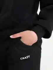 Черный костюм спортивный женский, оверсайз