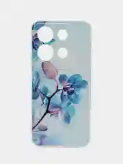 Лазурный силиконовый чехол на Infinix Note 30i / Инфиникс Нот 30i прозрачный, с рисунком