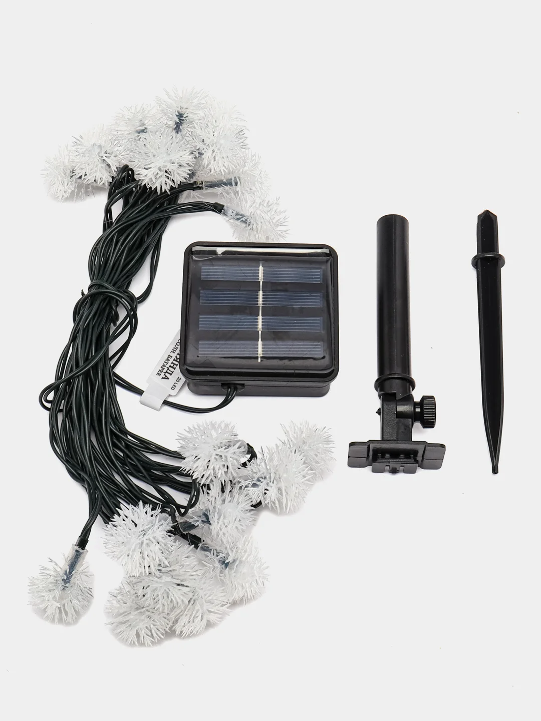 INBLOOM Гирлянда на солн. батарее, 20 LED, 5м, 2 реж, одуван, ПВХ зел, 2V60mA, 1.2V600mAh