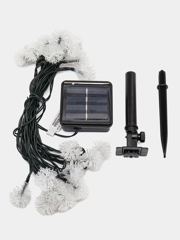 INBLOOM Гирлянда на солн. батарее, 20 LED, 5м, 2 реж, одуван, ПВХ зел, 2V60mA, 1.2V600mAh
