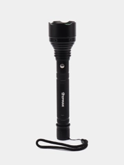 ЕРМАК Фонарь, 1 LED, 5 режимов, 2400мАч, зарядка 220-240В/12В, 5,6х5,6х24,5см, металл