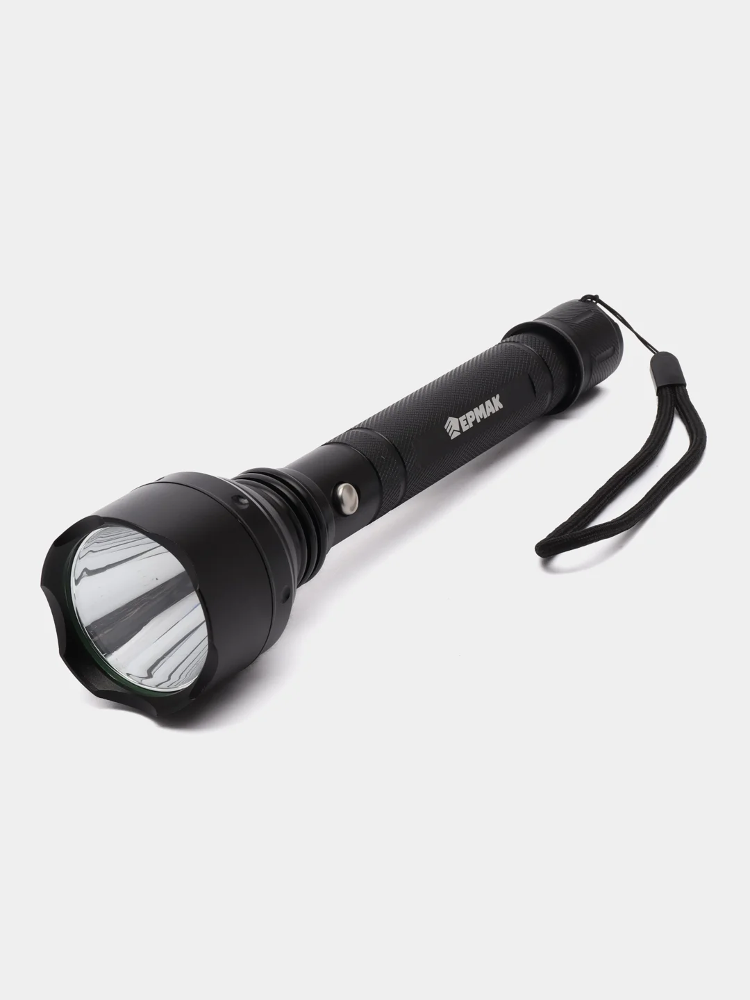 ЕРМАК Фонарь, 1 LED, 5 режимов, 2400мАч, зарядка 220-240В/12В, 5,6х5,6х24,5см, металл
