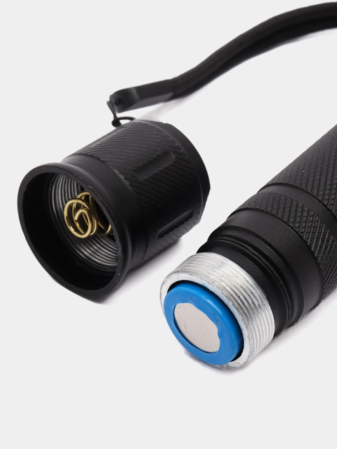 ЕРМАК Фонарь, 1 LED, 5 режимов, 2400мАч, зарядка 220-240В/12В, 5,6х5,6х24,5см, металл
