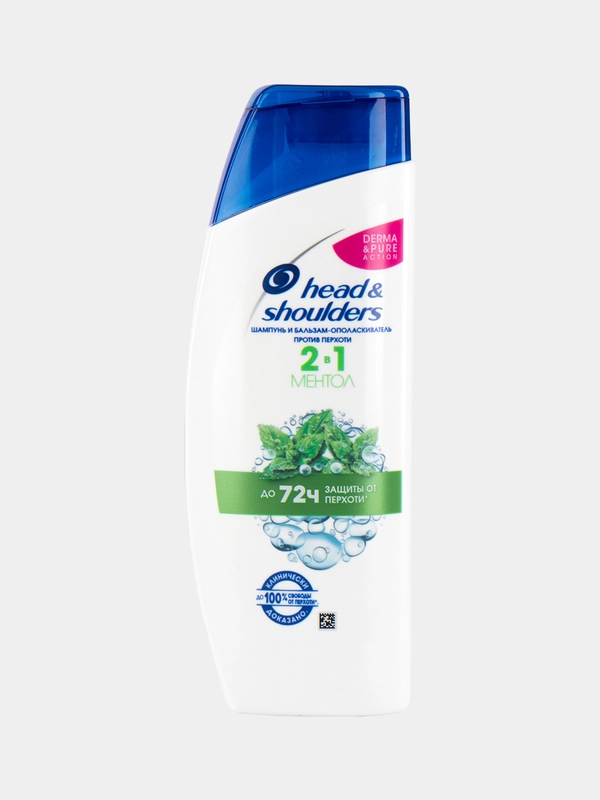 Шампунь Head&Shoulders "Свежесть ментола 2 в 1" против перхоти, 200 мл