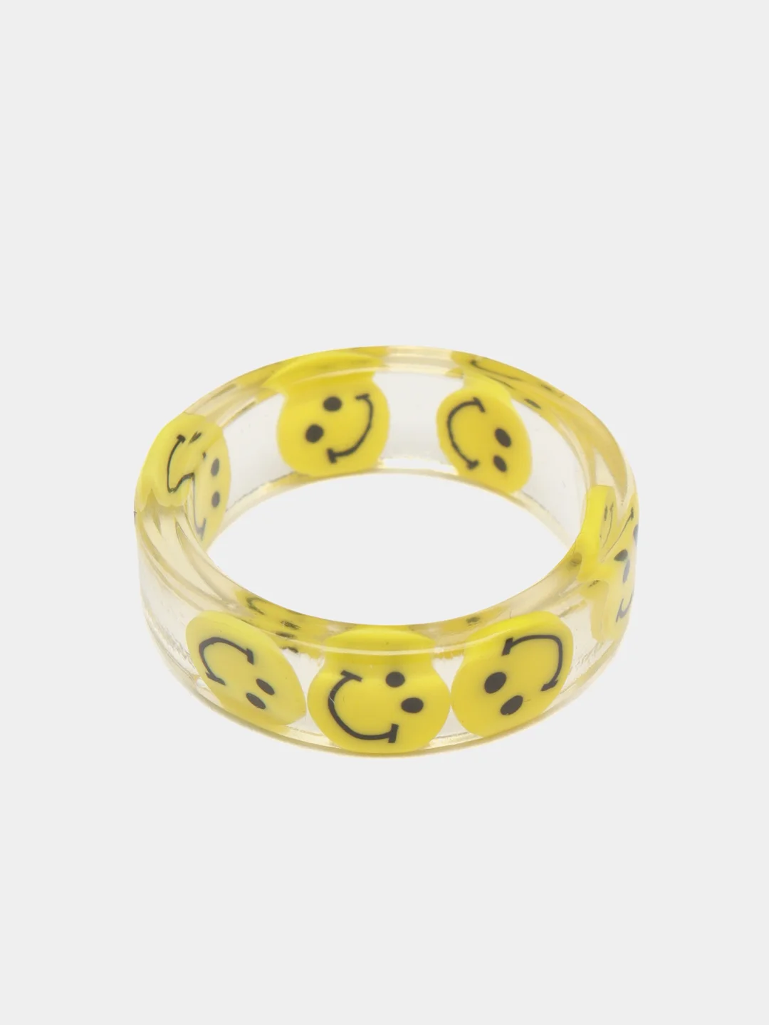 Желтый кольцо smile