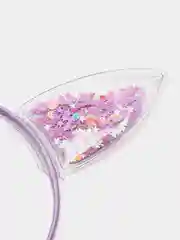 Аметистовый ободок ушки кошечки/ ушки зайчика/ ободок с короной/ ушки мышки