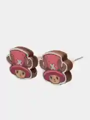 Желтый серьги-пусеты деревянные по аниме Ван-Пис (One Piece)