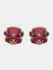 Серьги-пусеты деревянные по аниме Ван-Пис (One Piece)