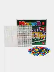 Тёмно-зелёный детская мозаика-пазл 120-180 фишек, диаметр 10 мм, 6 цветов, настольная игра 3+