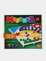 Тёмно-зелёный детская мозаика-пазл 120-180 фишек, диаметр 10 мм, 6 цветов, настольная игра 3+
