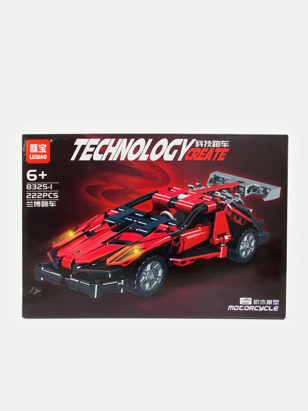 Красный конструктор "Technology create", автомобили, совместимо с лего (LEGO)