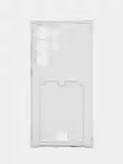 Прозрачный чехол для Samsung Galaxy S24 Ultra (Галакси С24 Ультра), с карманом для карт, прозрачный