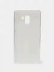 Синий чехол Samsung Galaxy A8+ / A8 Plus, Галакси А8+ / А8 Плюс силиконовый с мраморным рисунком