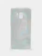 Индиго чехол Samsung Galaxy A8+ / A8 Plus, Галакси А8+ / А8 Плюс силиконовый с мраморным рисунком