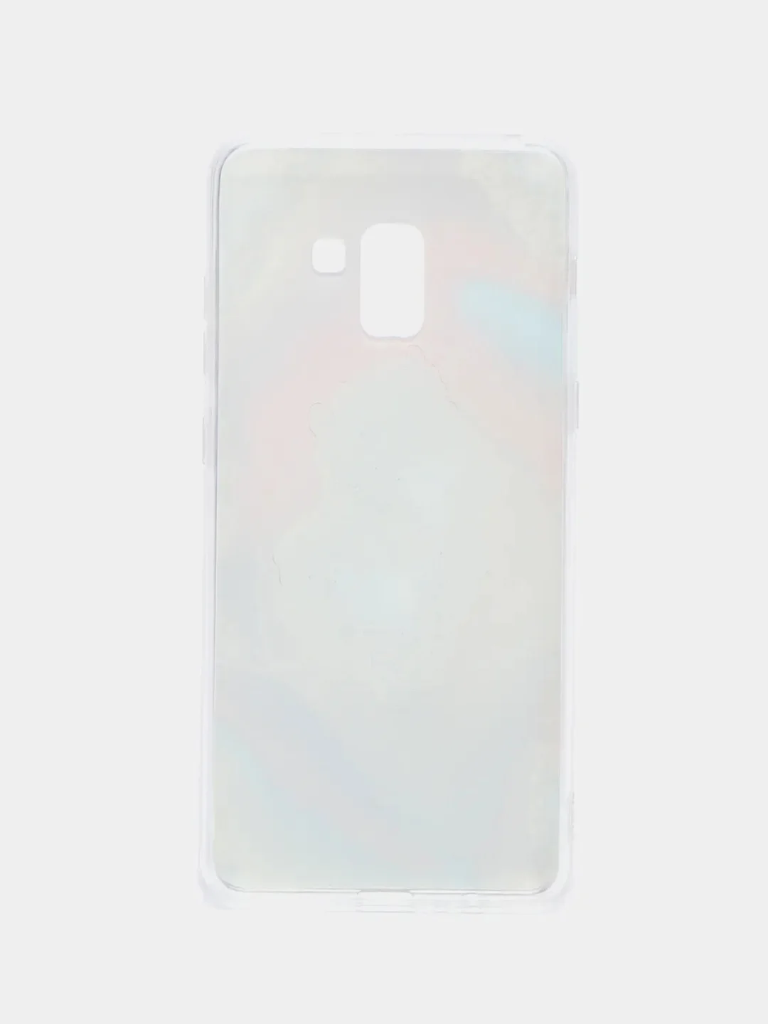 Красный чехол Samsung Galaxy A8+ / A8 Plus, Галакси А8+ / А8 Плюс силиконовый с мраморным рисунком