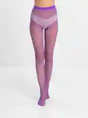 Фиолетовый колготки мелкая сетка