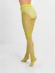 Салатовый колготки мелкая сетка