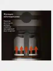 Черный капельная кофеварка BQ CM2002, АНТИКАПЕЛЬНЫЙ МЕХАНИЗМ, LED ДИСПЛЕЙ, 900 Вт