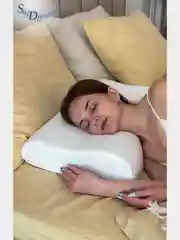SkyDreams Ортопедическая подушка WAVE с эффектом памяти, с двумя валиками, 60*40*13/11 см