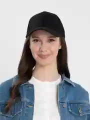 Черный кепка унисекс, однотонная, летняя, бейсболка