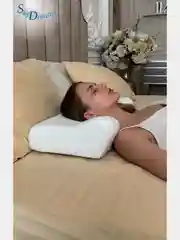 SkyDreams Ортопедическая подушка с выемкой под плечо, с двумя валиками, 52х27х13/9 см