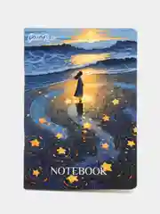Блокнот в линию А5 40 листов Звёздный Notebook Gatto Rosso. Проф-Пресс