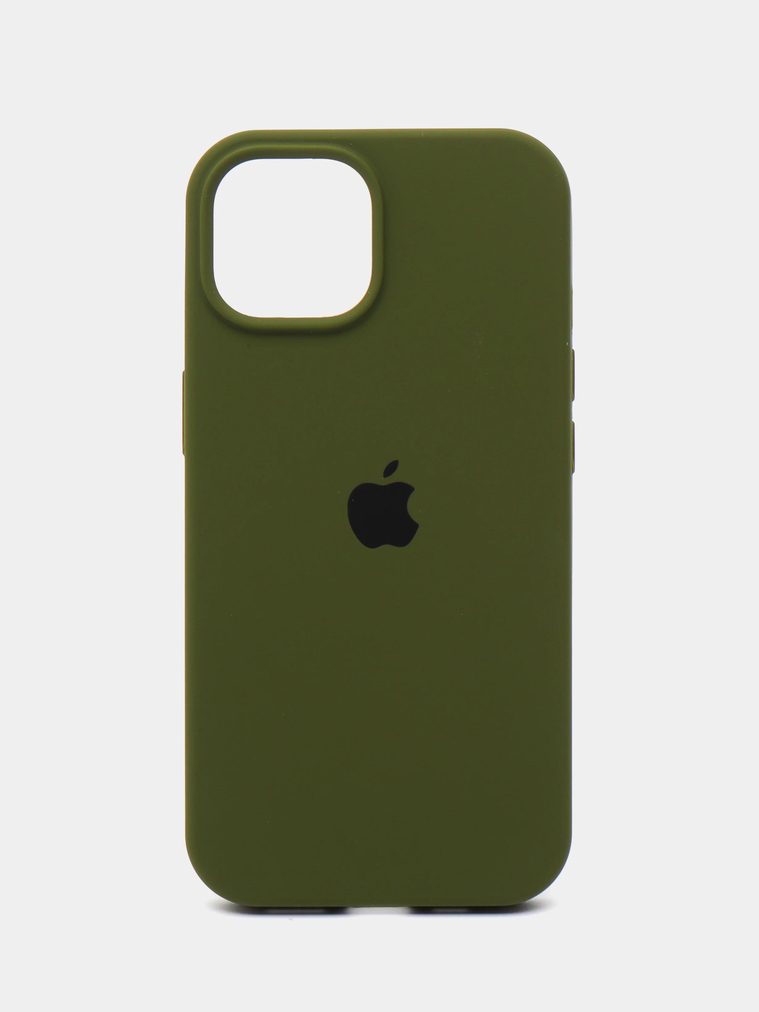 Лесной зеленый чехол Silicone Case ( Чехол силиконовый ) для iPhone 15, 15 Pro, 15 Pro Max, 15 Plus