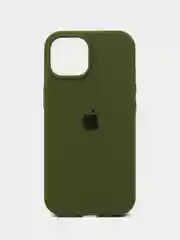 Лесной зеленый чехол Silicone Case ( Чехол силиконовый ) для iPhone 15, 15 Pro, 15 Pro Max, 15 Plus